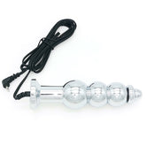Bipolar Metal Electric Shock Butt Plug - K